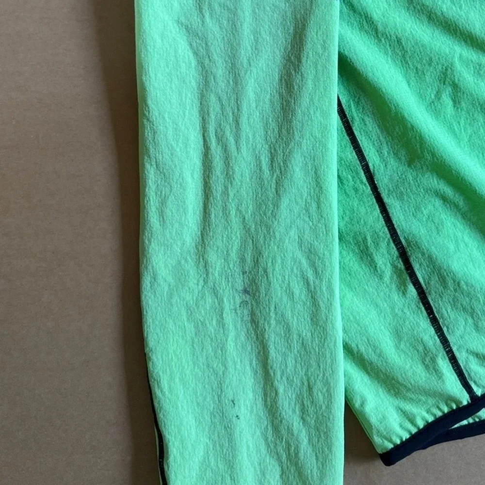 VTG Louis Garneau Fill-Zip Windbreaker Cycling Jacket Mens‎ S Green Lightweight